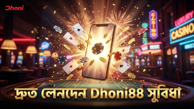 Dhoni88 পেমেন্ট মেথডে দ্রুত লেনদেনের সুবিধা নিশ্চিত করে