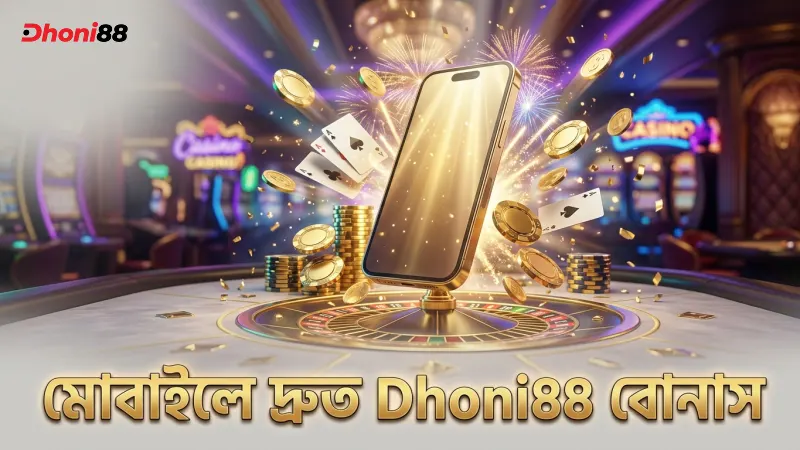 মোবাইল ফোনে দ্রুত বোনাস পাওয়ার ধাপগুলো দেখানো হয়েছে।