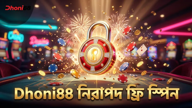Dhoni88 প্ল্যাটফর্মে ফ্রি স্পিনের নিরাপদ অ্যাক্সেস নিশ্চিত।