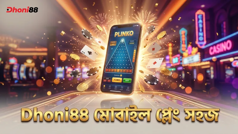 Dhoni88 এ মোবাইল থেকে প্লিঙ্কো গেম শুরু করা সহজ।
