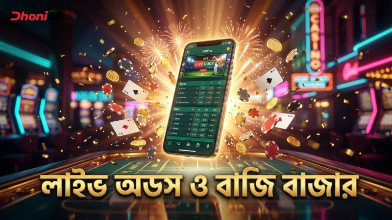 লাইভ অডস ও বাজির বাজারের বাস্তব চিত্র প্রদর্শন