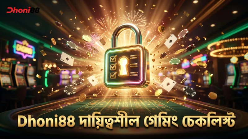 Dhoni88 এর দায়িত্বশীল গেমিং চেকলিস্ট প্লেয়ারদের জন্য।